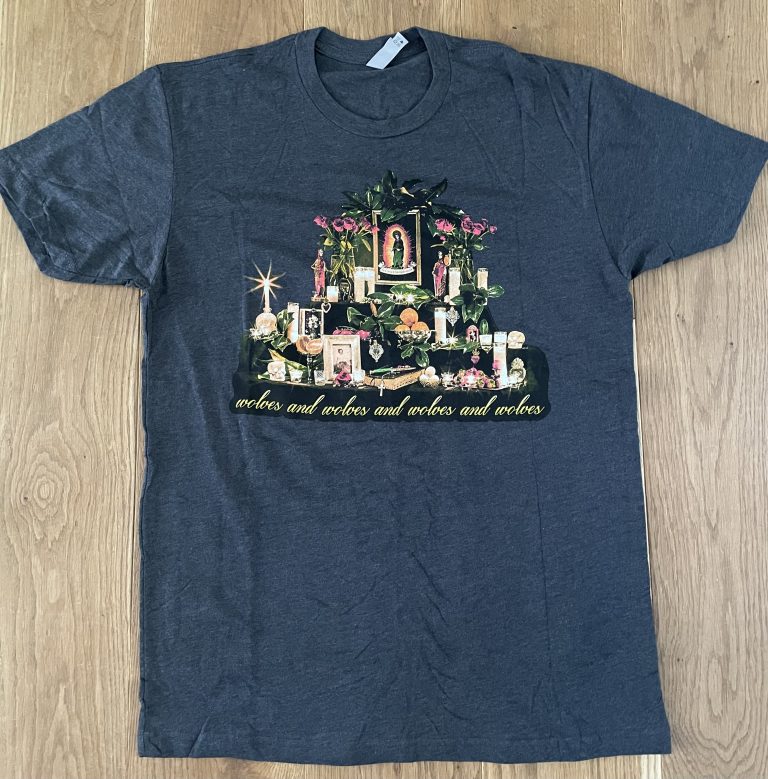 Wolves & Wolves & Wolves & Wolves Cross/Switchblade T-Shirt grey/black